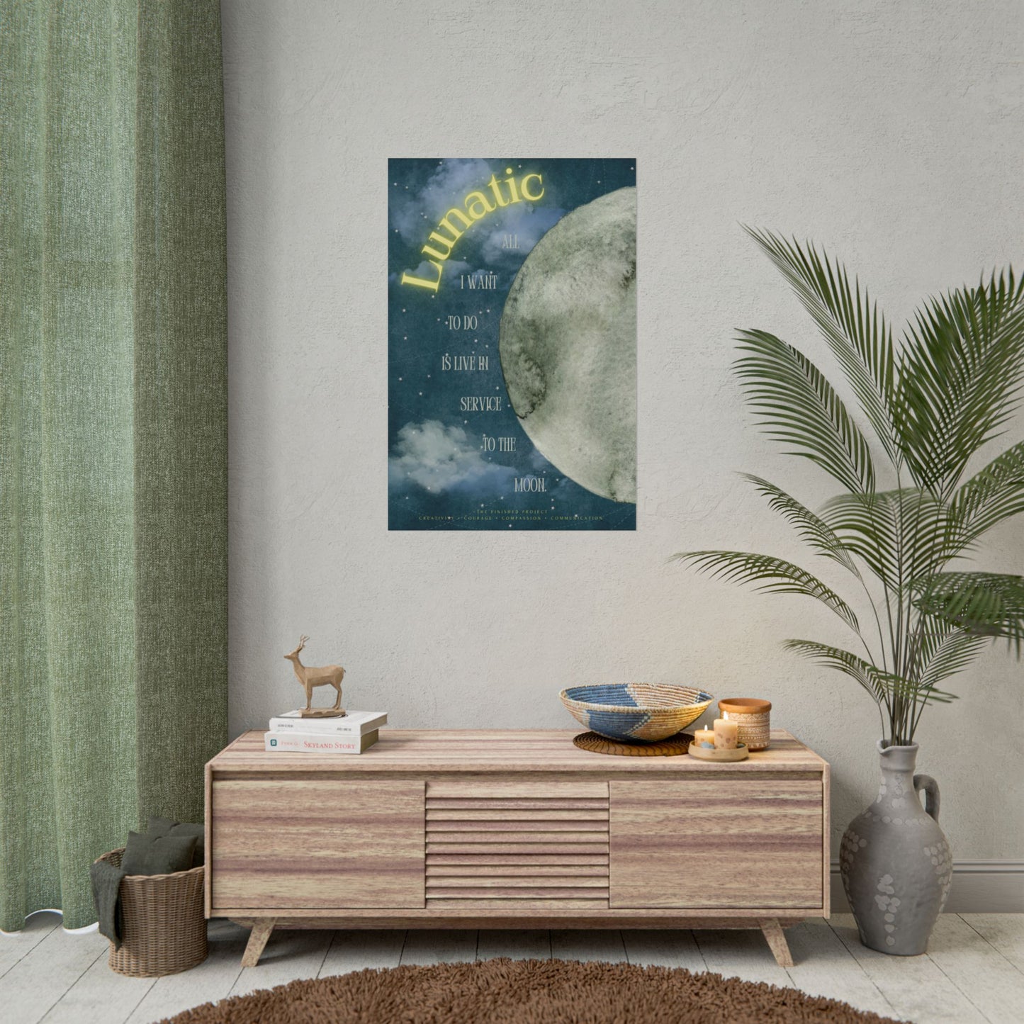 Lunatic Poetry + Art Poster