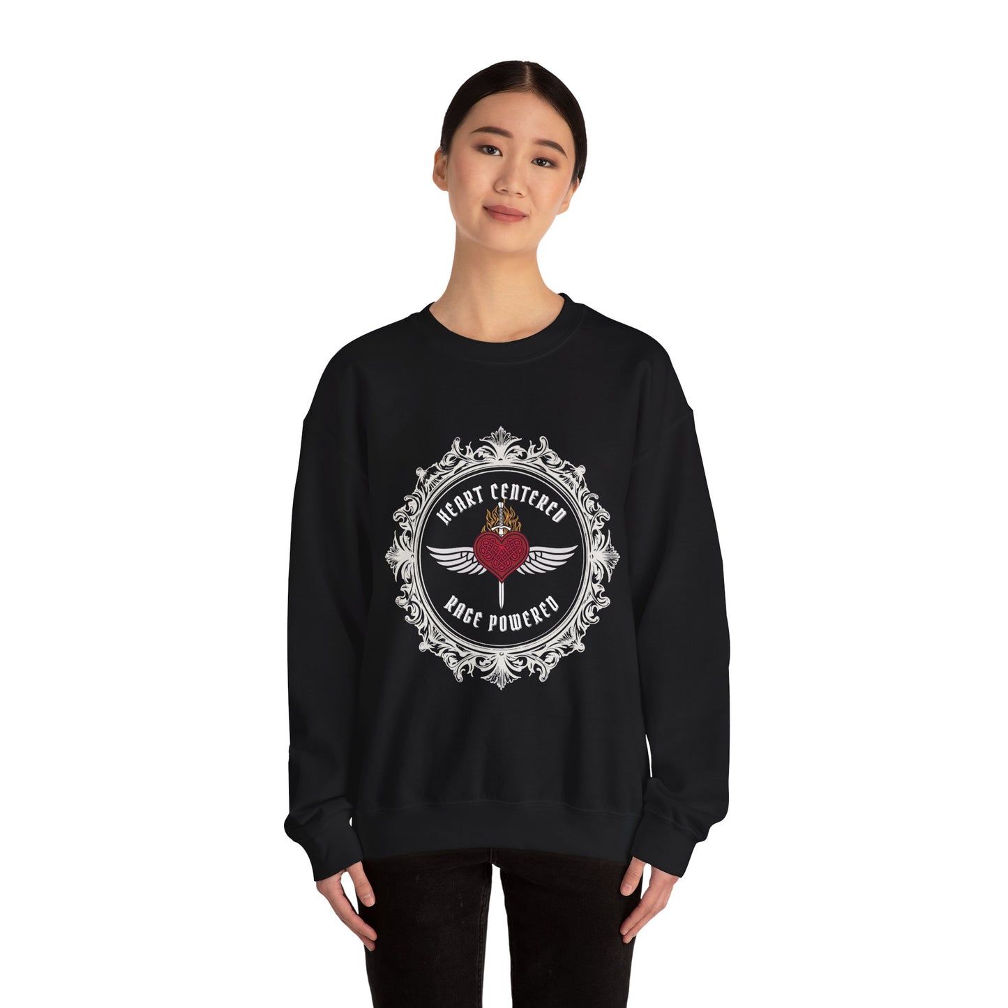Heart Centered Rage Powered Poetry + Art Sweatshirt