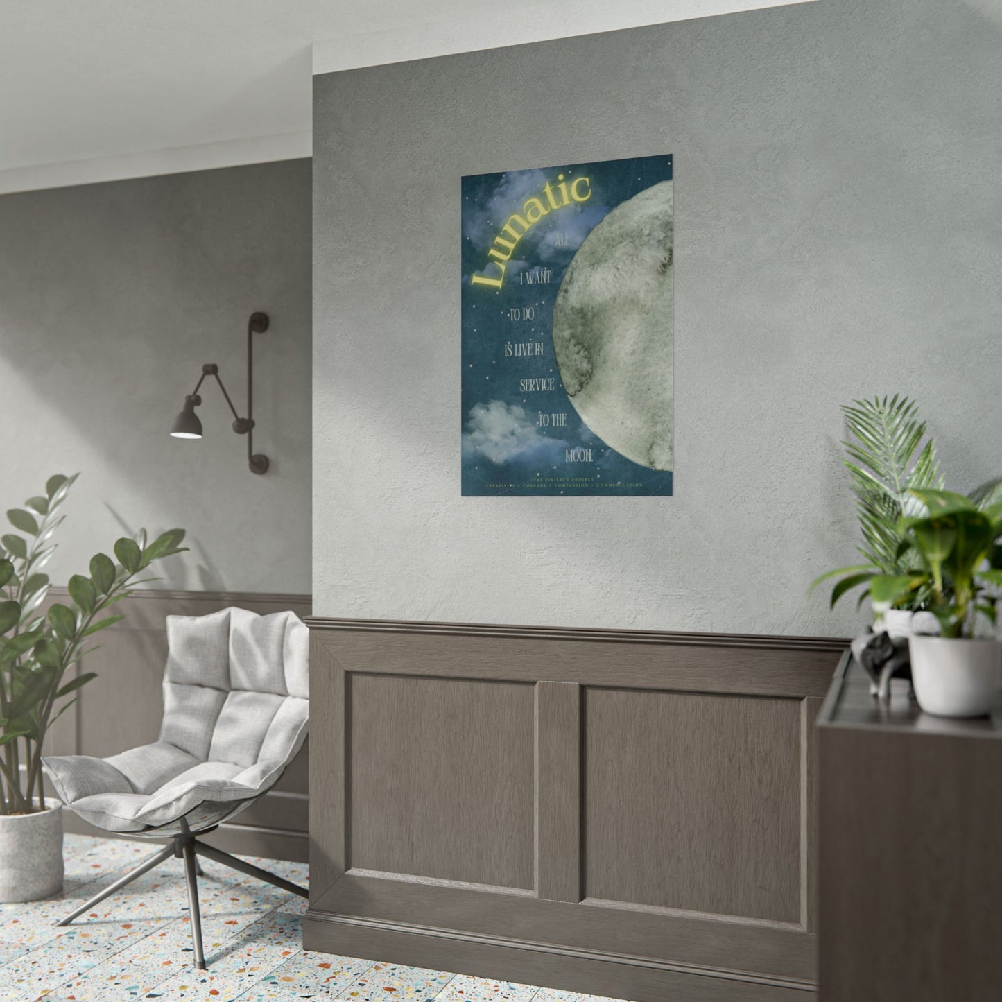 Lunatic Poetry + Art Poster