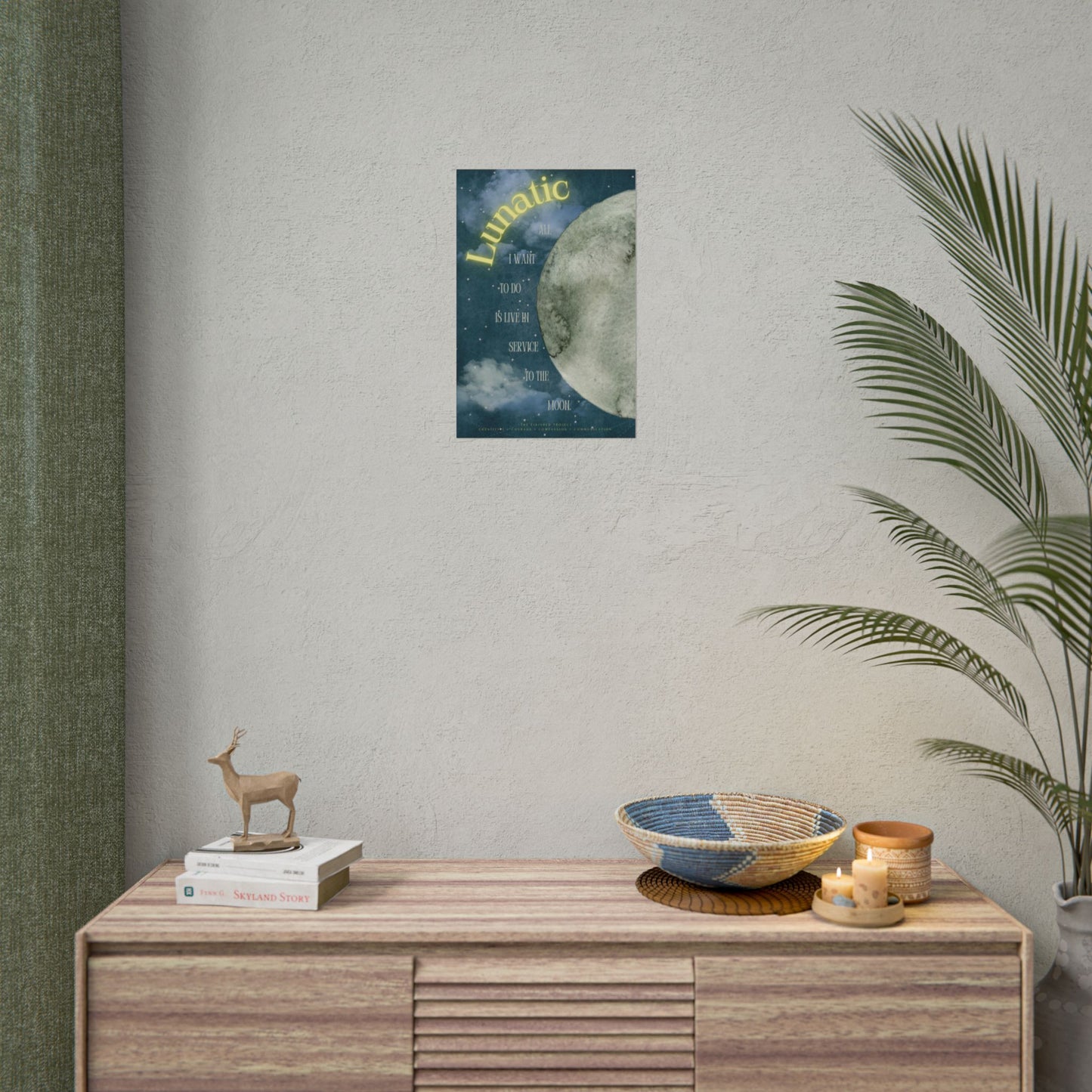 Lunatic Poetry + Art Poster