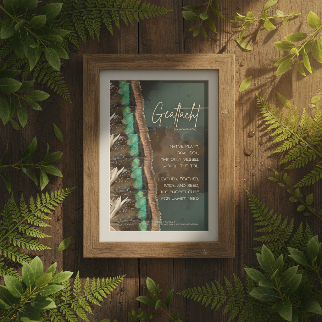 Gealtacht (an incantation) Poetry + Art Poster
