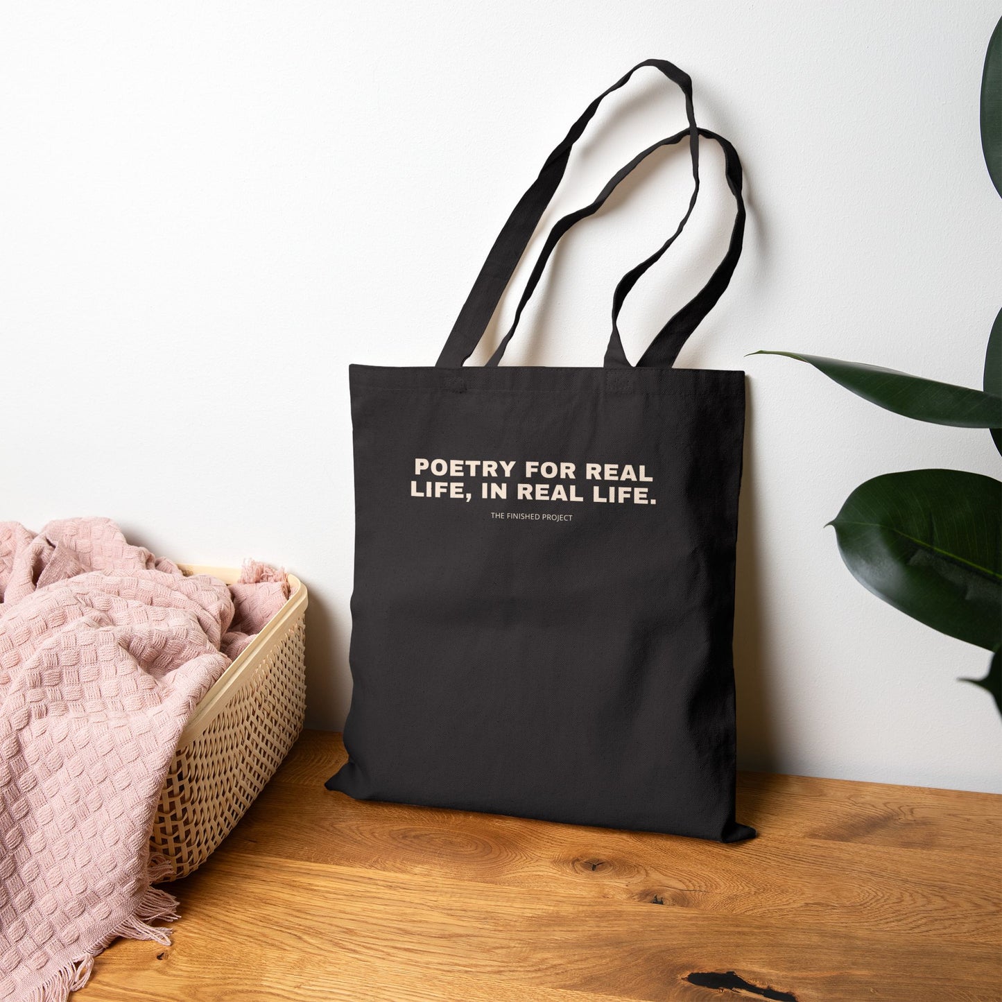 On Growing a Spine Poetry + Art Canvas Tote Bag