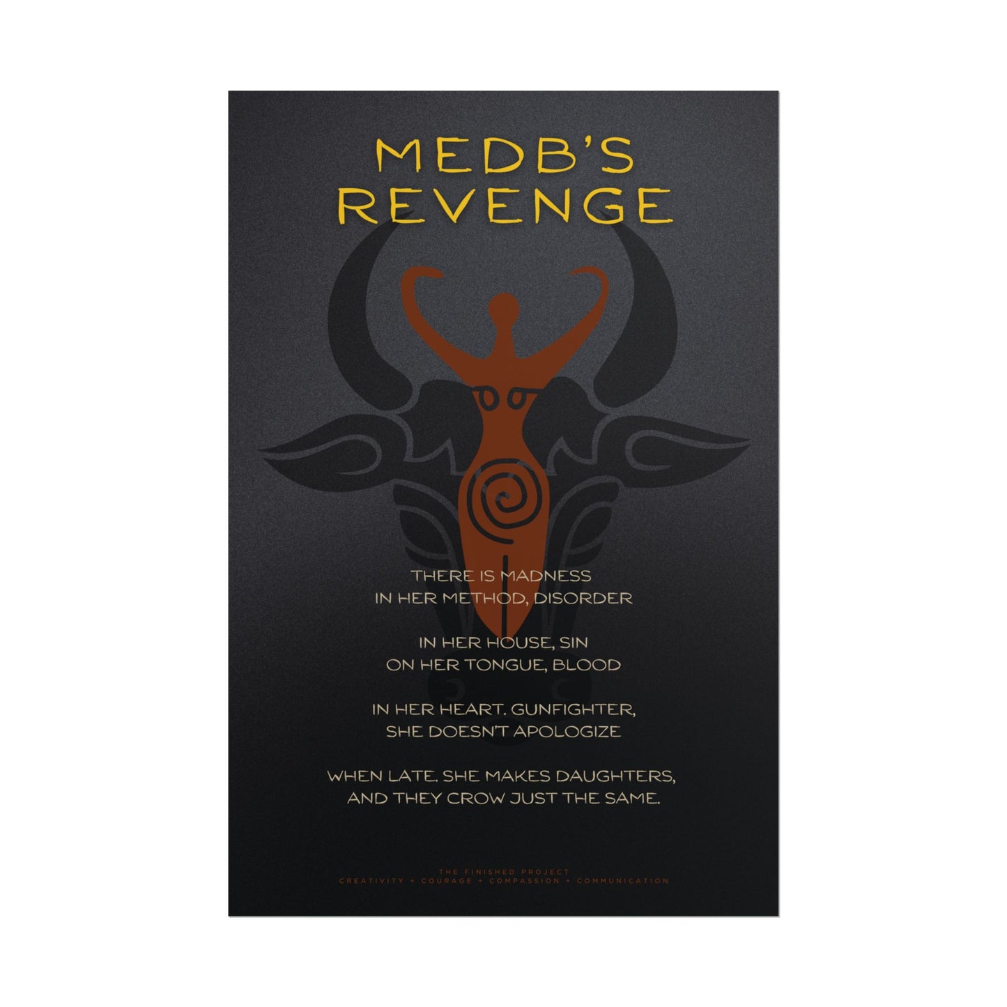 Medb's Revenge Poetry + Art Poster