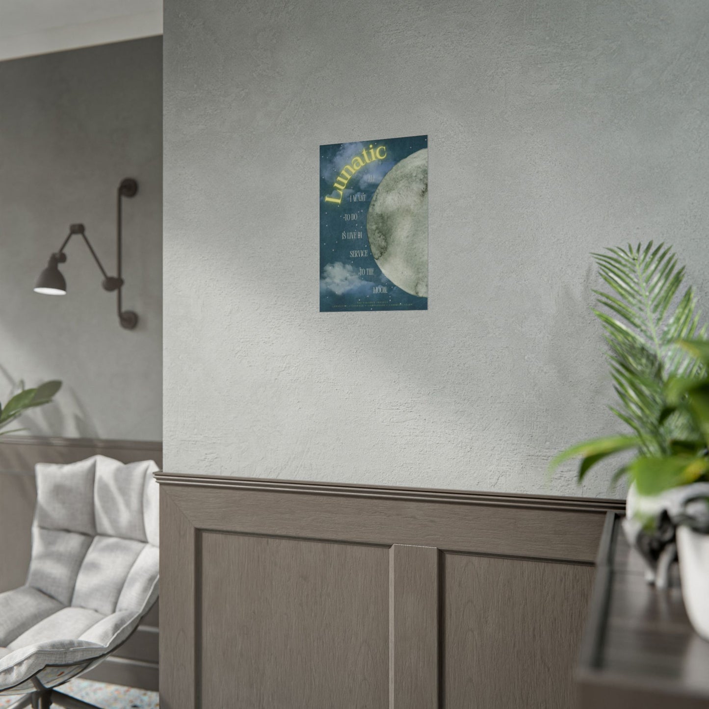 Lunatic Poetry + Art Poster