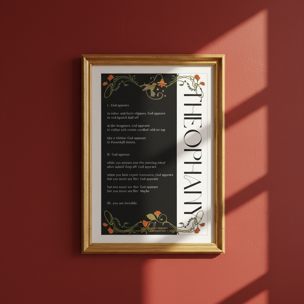 Theophany Poetry + Art Poster