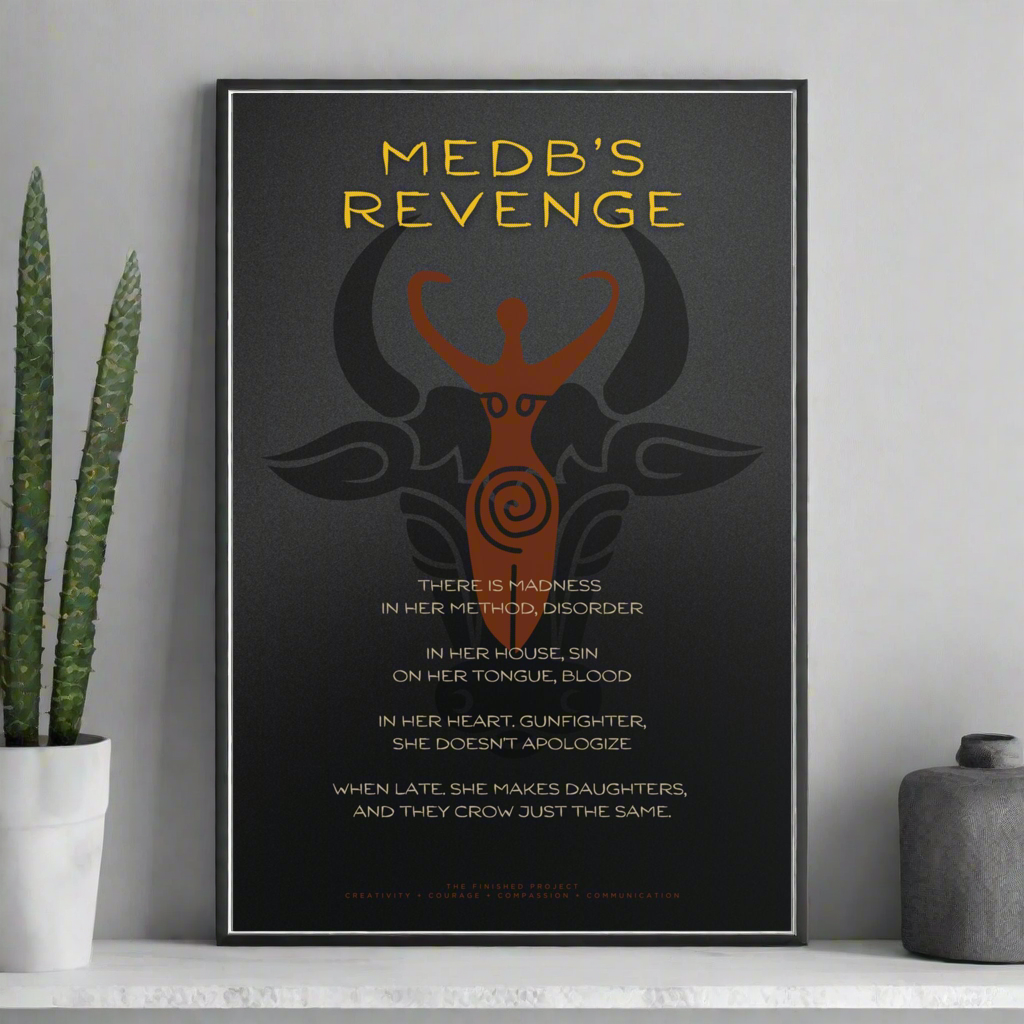 Medb's Revenge Poetry + Art Poster