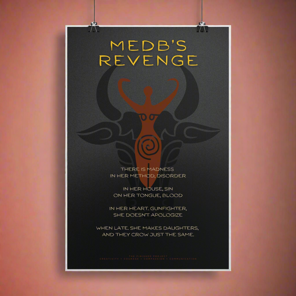 Medb's Revenge Poetry + Art Poster
