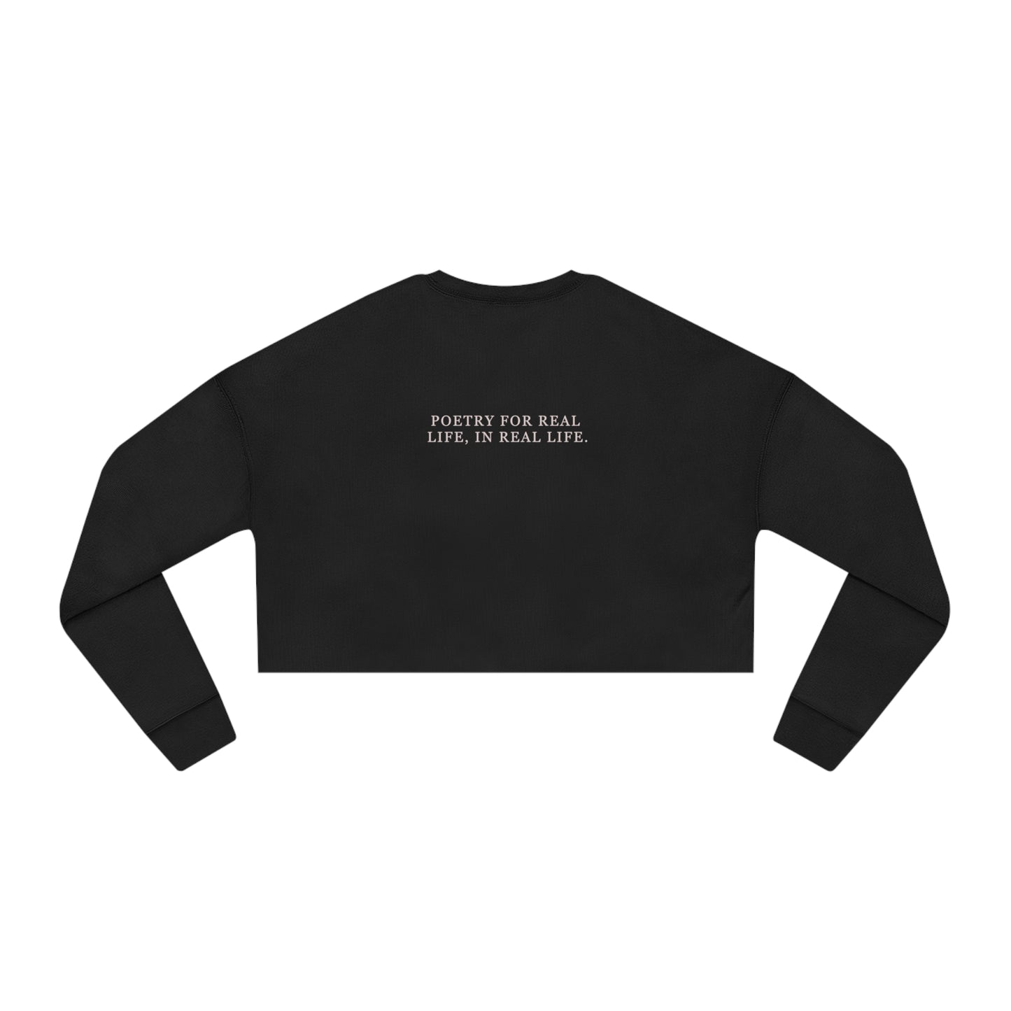 The Finished Project Logo Cropped Crewneck Sweatshirt — Cotton/Poly Blend, Sizes S-XL | The Finished Project