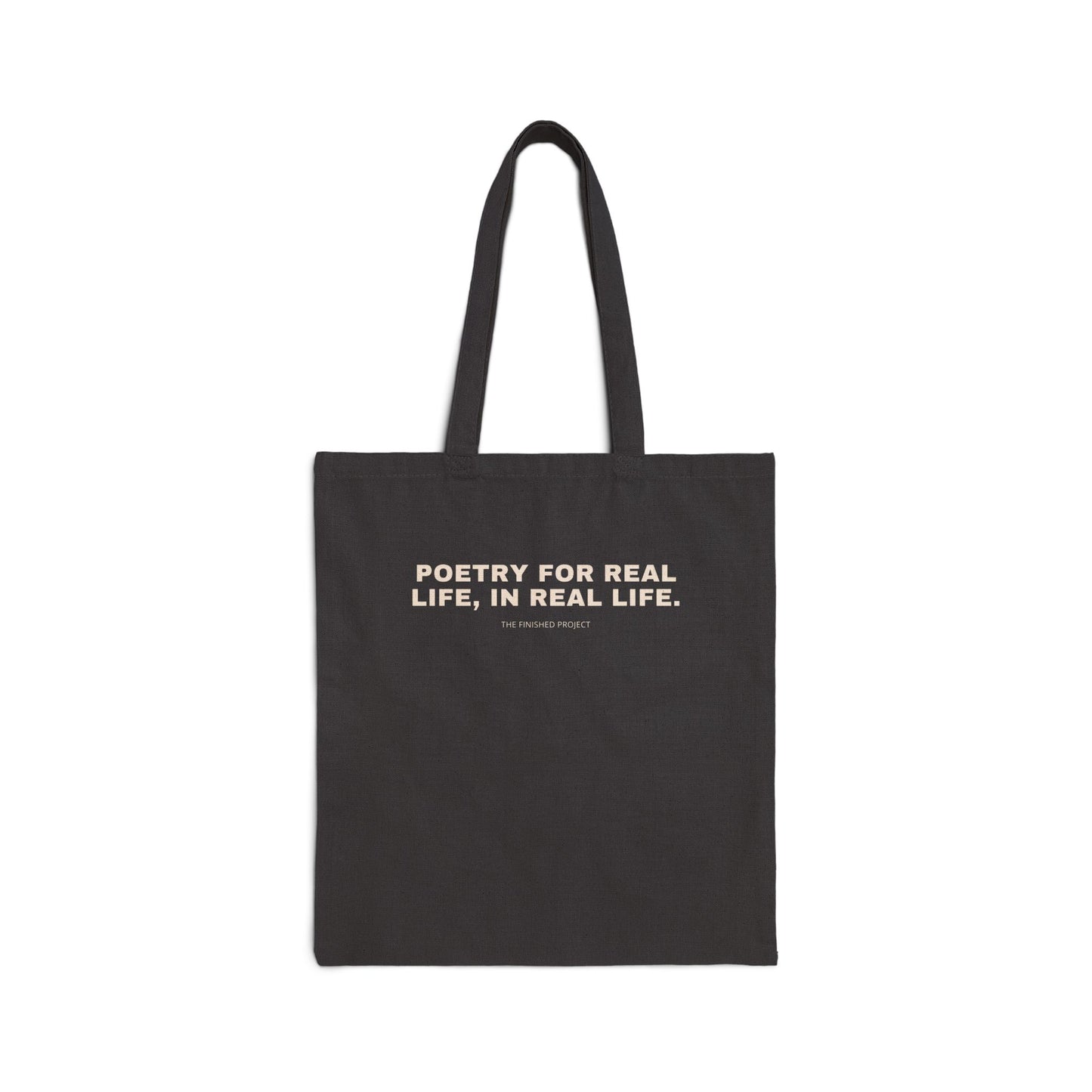 On Growing a Spine Poetry + Art Canvas Tote Bag