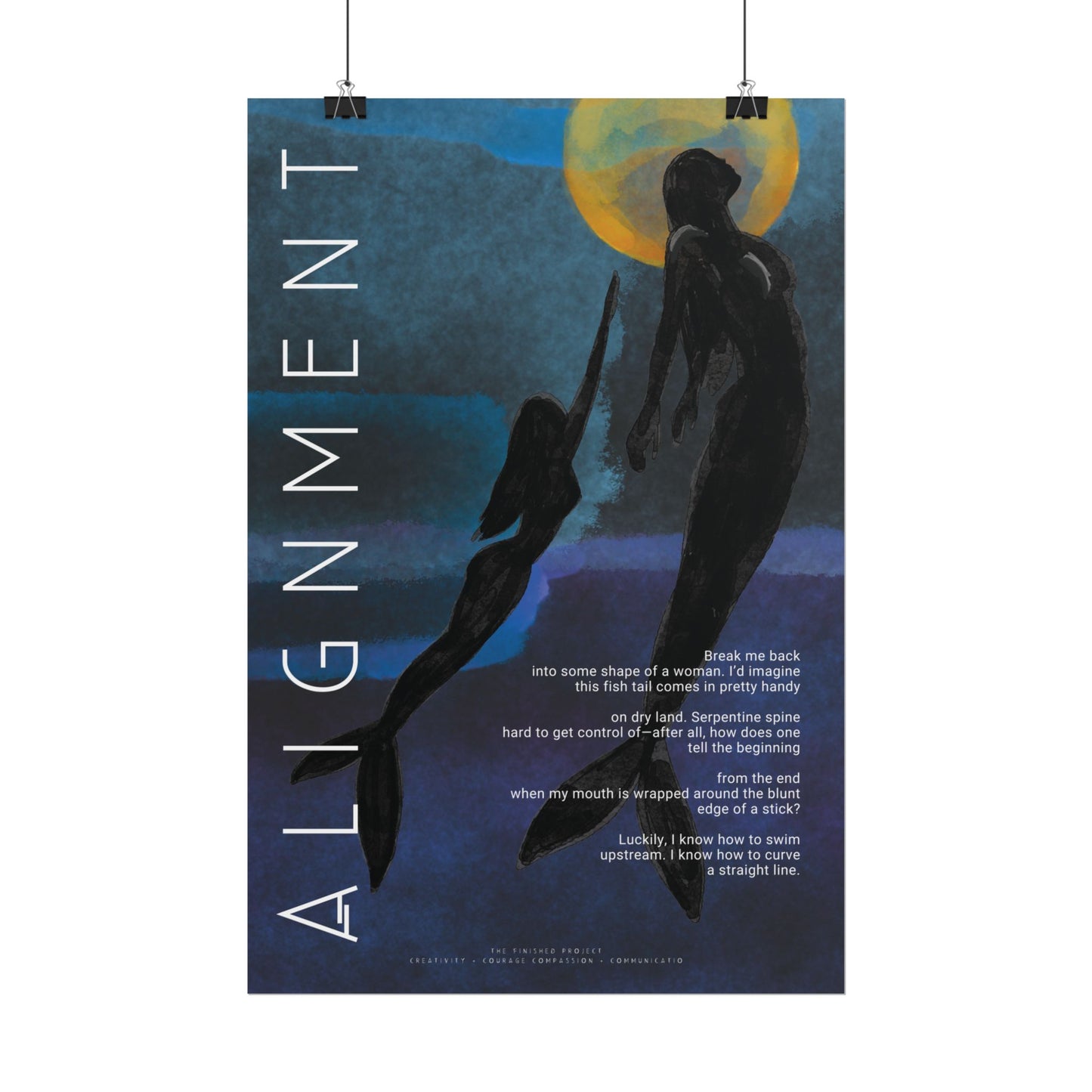 "Alignment" Poetry Poster - Vertical Matte Art Print, 24x36 or 12x18 | The Finished Project