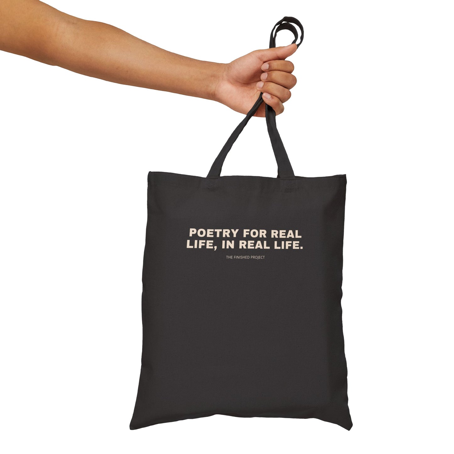 On Growing a Spine Poetry + Art Canvas Tote Bag