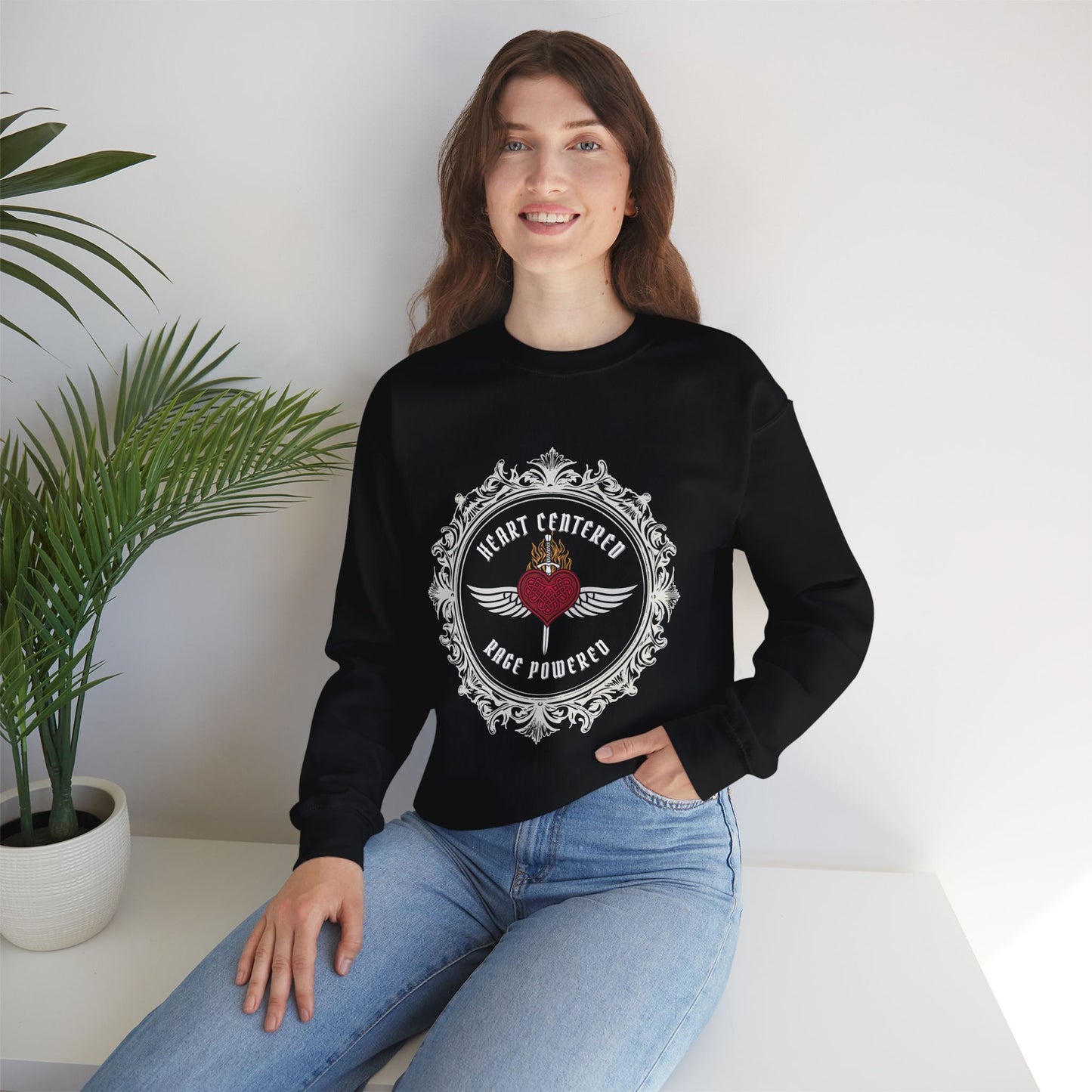 Heart Centered Rage Powered Poetry + Art Sweatshirt