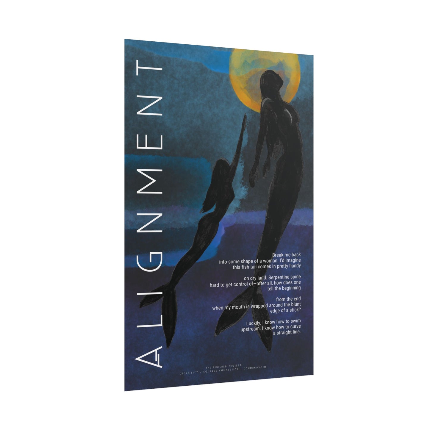 "Alignment" Poetry Poster - Vertical Matte Art Print, 24x36 or 12x18 | The Finished Project