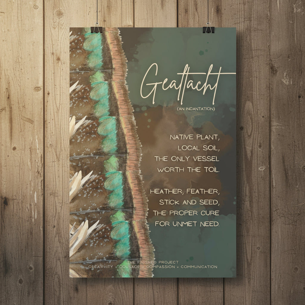 Gealtacht (an incantation) Poetry + Art Poster