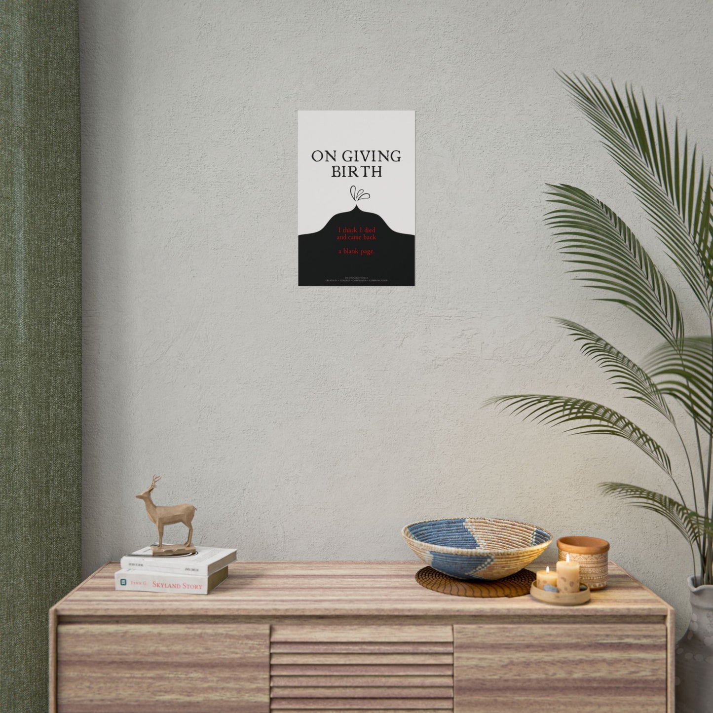 "On Giving Birth" Poetry Poster - Vertical Matte Art Print, 24x36 or 12x18 | The Finished Project