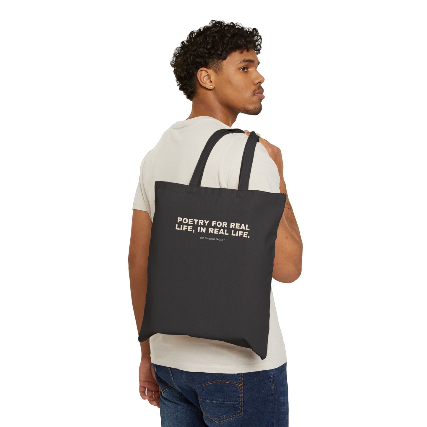 On Growing a Spine Poetry + Art Canvas Tote Bag