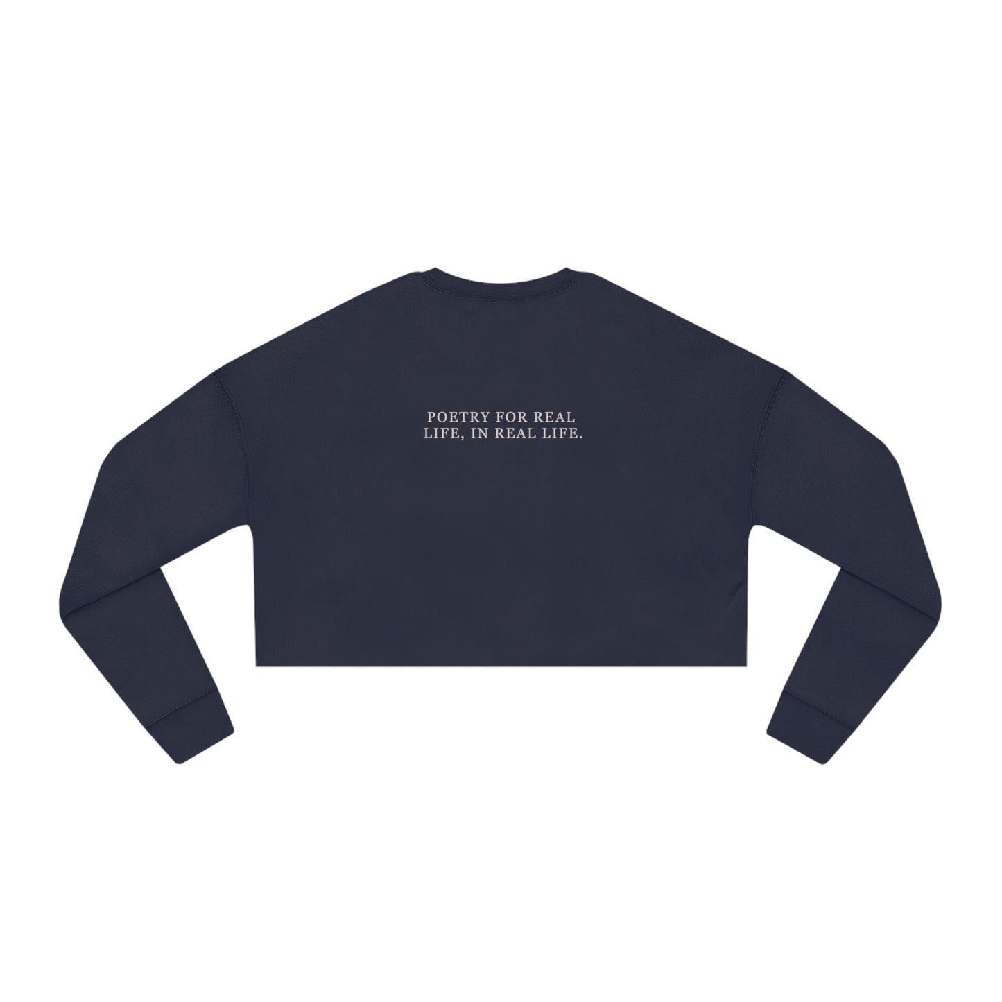 The Finished Project Logo Cropped Crewneck Sweatshirt — Cotton/Poly Blend, Sizes S-XL | The Finished Project