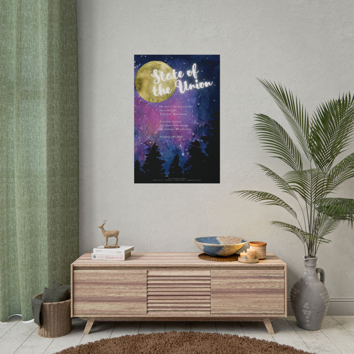 "State of the Union" Poetry Poster - Vertical Matte Art Print, 24x36 or 12x18 | The Finished Project