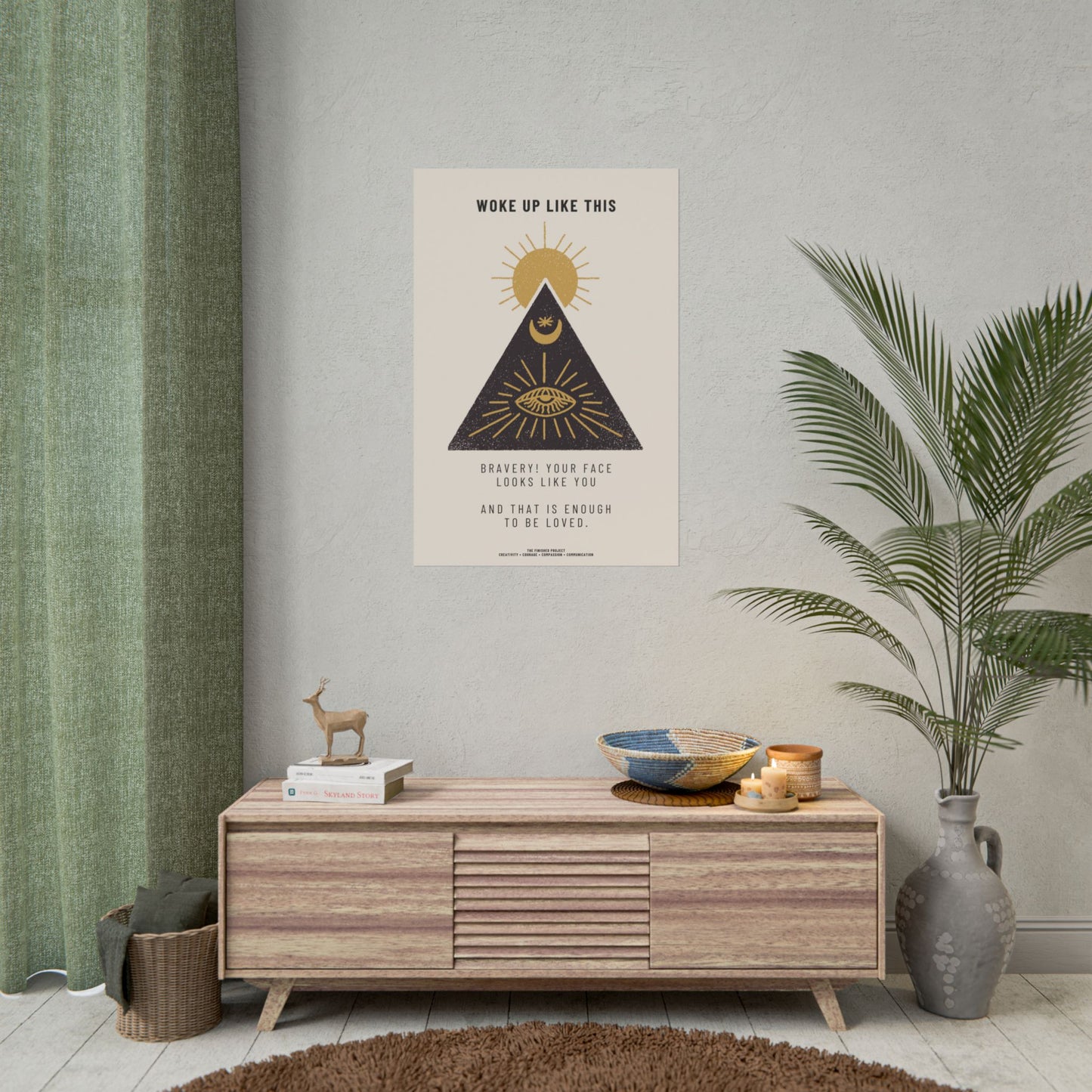 "Woke Up Like This" Poetry Poster - Vertical Matte Art Print, 24x36 or 12x18 | The Finished Project