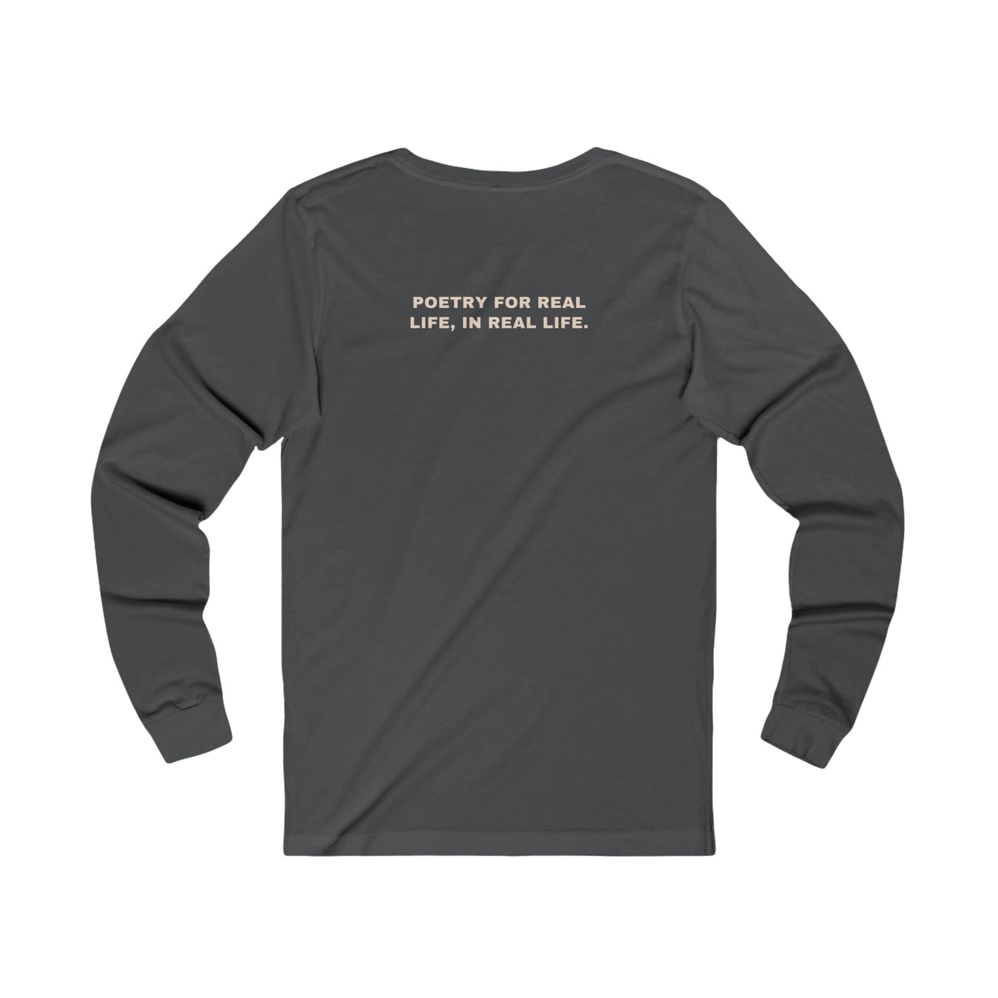 "On Growing a Spine" Long Sleeve Cotton T-Shirt, Unisex, Sizes S-2XL | The Finished Project