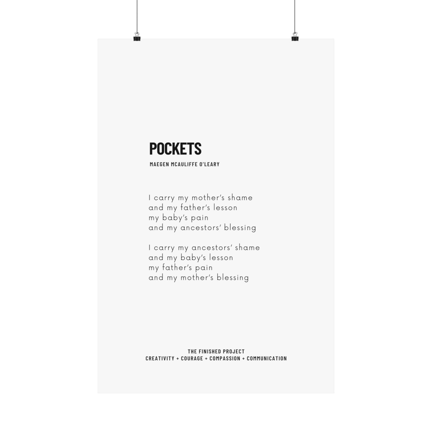 Pockets Vertical Poster