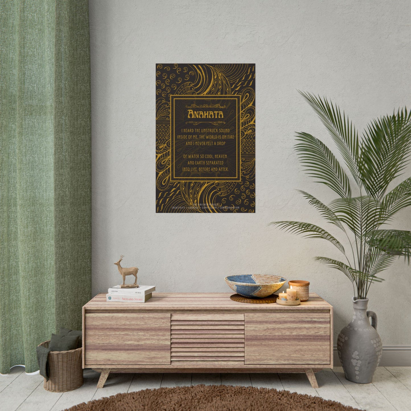 "Anahata" Poetry Poster - Vertical Matte Art Print, Multiple Sizes | The Finished Project