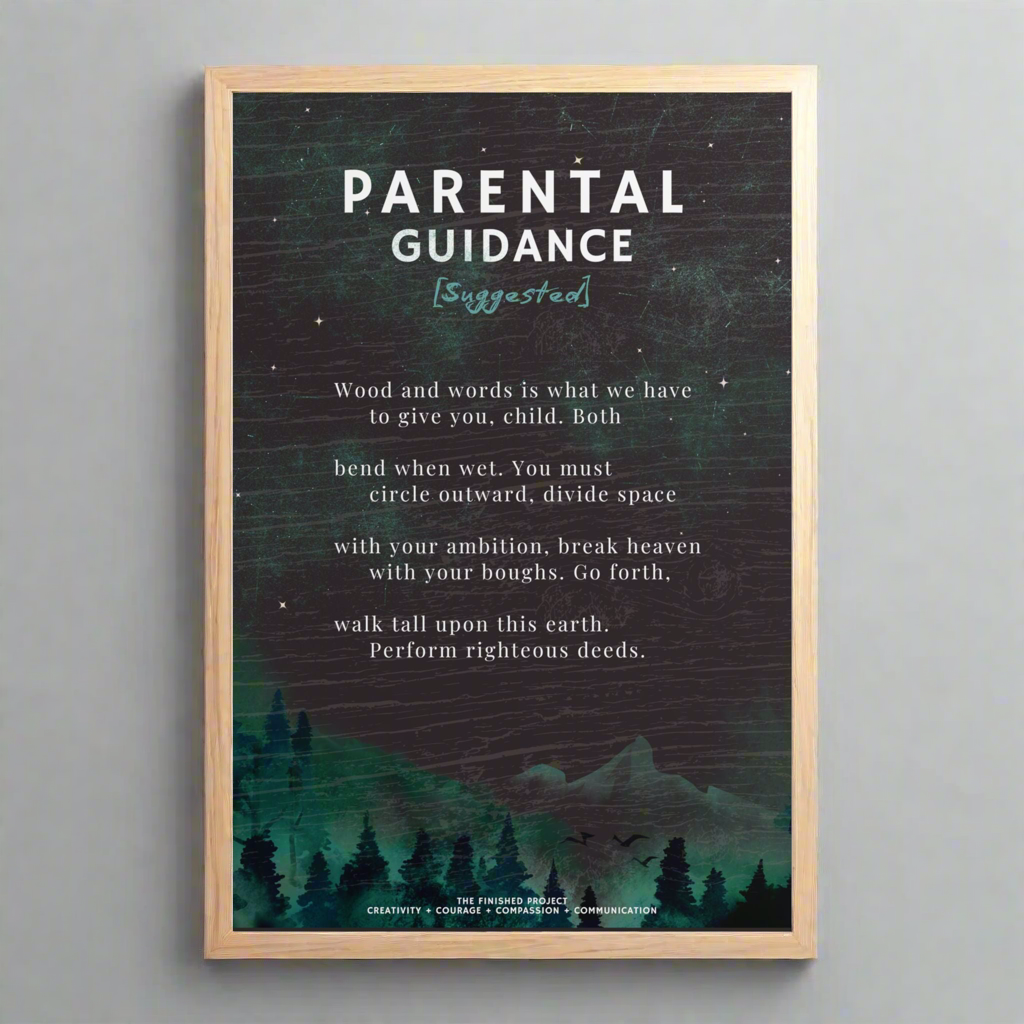 Parental Guidance [Suggested] Poetry + Art Poster