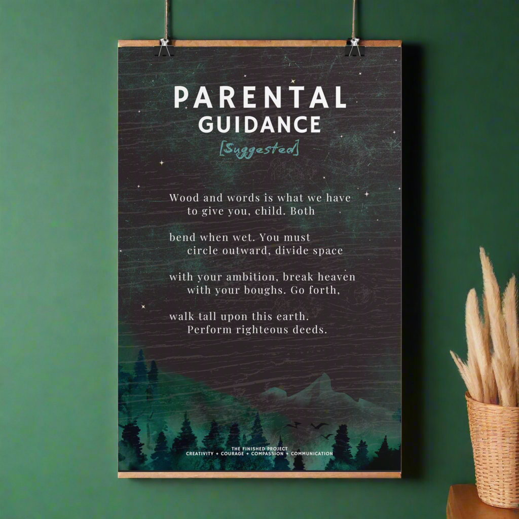 Parental Guidance [Suggested] Poetry + Art Poster